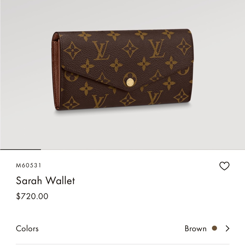 Louis Vuitton Sarah Wallet - Picture 10 of 12